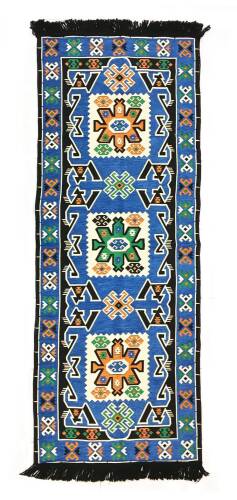 Shark Anadolu Bergama Kilim Mavi - 1
