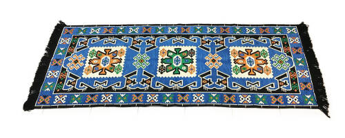 Shark Anadolu Bergama Kilim Mavi - 4