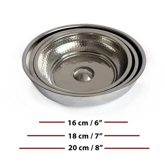 Shark Anadolu Beyaz Bakır Hamam Tası - 4