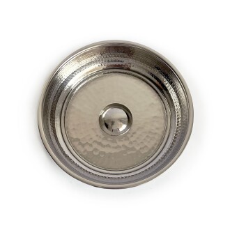 Shark Anadolu Beyaz Bakır Hamam Tası - 3