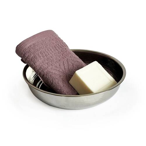 Shark Anadolu Beyaz Bakır Hamam Tası - 5