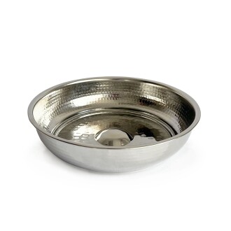 Shark Anatolian White Copper Turkish Bath Hammam Bowl