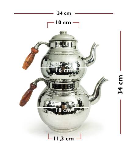 Shark Anadolu El Dövmesi Bakır Çaydanlık No:3 - 5