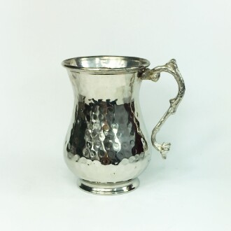 Shark Anatolian Hand Hammered White Copper Pitcher