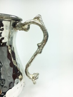 Shark Anatolian Hand Hammered White Copper Pitcher - 7