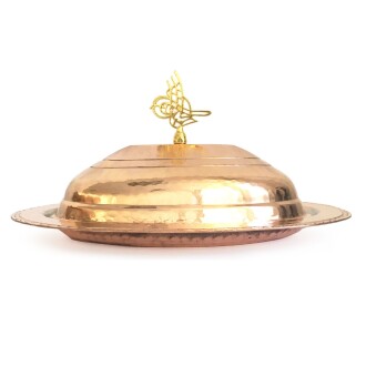 Shark Anadolu El Dövmesi Hanedan Klasik Bakır Sahan - 4