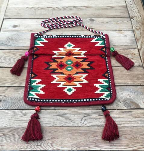 Shark Anadolu Heybe Çanta Kırmızı - 9