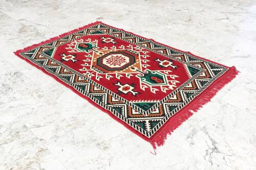Shark Anadolu Şark Kilim Kırmızı - 5
