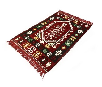 Shark Anadolu Seccade Kilim 10 Bordo - 4