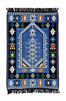 Shark Anatolia Prayer Rug Kilim 11 Blue