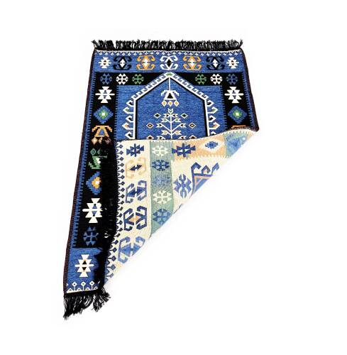 Shark Anadolu Seccade Kilim 11 Mavi - 6