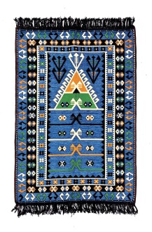 Shark Anatolia Prayer Rug Kilim 12 Blue