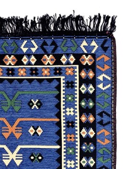 Shark Anadolu Seccade Kilim 12 Mavi - 8