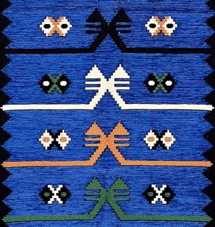 Shark Anadolu Seccade Kilim 12 Mavi - 9