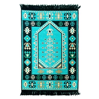 Shark Anatolia Prayer Rug Kilim 12 Turquoise