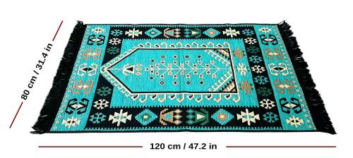Shark Anadolu Seccade Kilim 12 Turkuaz - 3