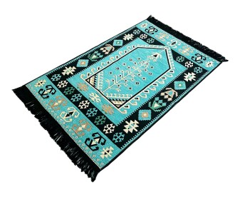 Shark Anadolu Seccade Kilim 12 Turkuaz - 4