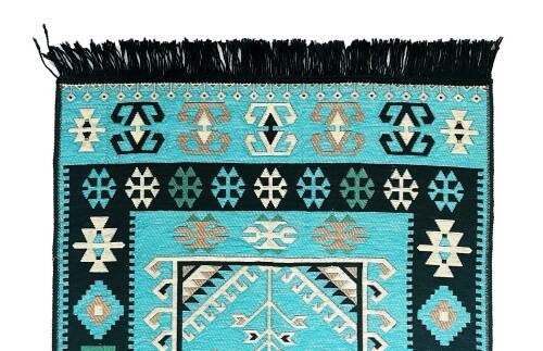 Shark Anadolu Seccade Kilim 12 Turkuaz - 8