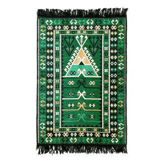 Shark Anatolia Prayer Rug Kilim 13 Green