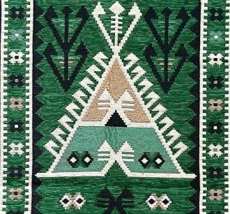 Shark Anadolu Seccade Kilim 13 Yeşil - 6
