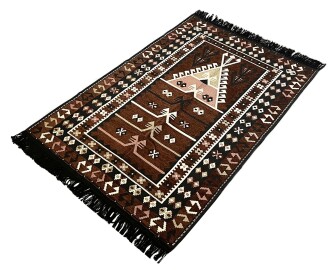 Shark Anadolu Seccade Kilim 15 Kahve - 4