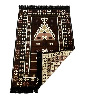 Shark Anadolu Seccade Kilim 15 Kahve - 6