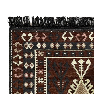 Shark Anadolu Seccade Kilim 15 Kahve - 7