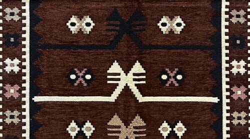 Shark Anadolu Seccade Kilim 15 Kahve - 8