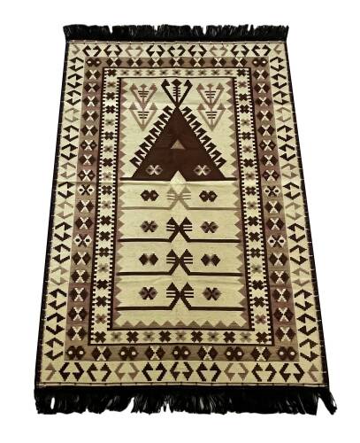 Shark Anadolu Seccade Kilim 15 Kahve - 10