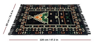 Shark Anadolu Seccade Kilim 16 Siyah - 3