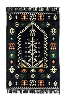 Shark Anadolu Seccade Kilim 17 Siyah 