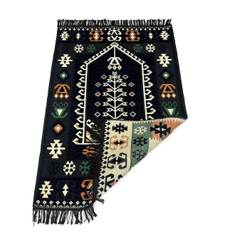 Shark Anadolu Seccade Kilim 17 Siyah - 6