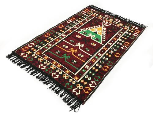 Shark Anadolu Seccade Kilim 7 Bordo - 4