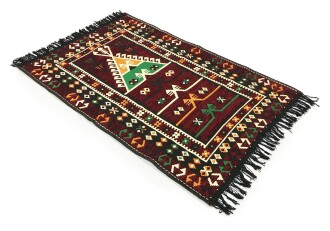 Shark Anadolu Seccade Kilim 7 Bordo - 5