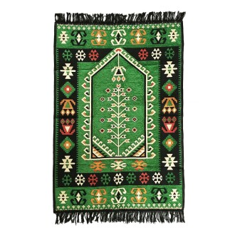Shark Anatolia Prayer Rug Kilim 8 Green