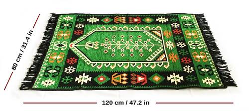 Shark Anadolu Seccade Kilim 8 Yeşil
