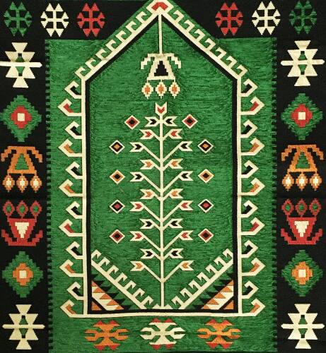 Shark Anadolu Seccade Kilim 8 Yeşil - 6