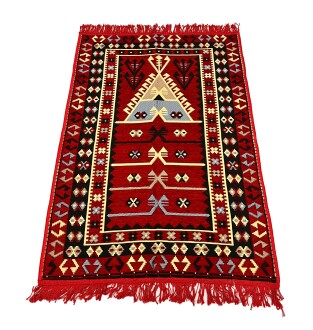 Shark Anadolu Seccade Kilim 9 Kırmızı – Mavi - 2