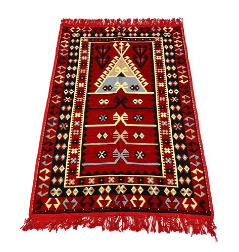 Shark Anadolu Seccade Kilim 9 Kırmızı – Mavi - 2