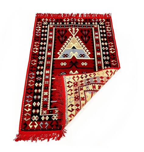Shark Anadolu Seccade Kilim 9 Kırmızı – Mavi - 6