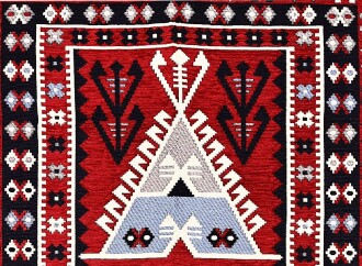 Shark Anadolu Seccade Kilim 9 Kırmızı – Mavi - 7