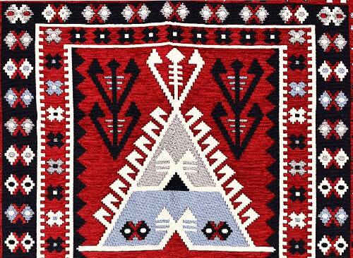 Shark Anadolu Seccade Kilim 9 Kırmızı – Mavi - 7