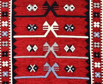 Shark Anadolu Seccade Kilim 9 Kırmızı – Mavi - 9