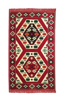 Shark Anatolia Nomad Kilim Rug Red