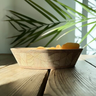 Shark Anatolia Ahşap Çerezlik Elips El Yapımı - 7