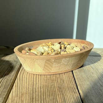 Shark Anatolia Ahşap Çerezlik Elips El Yapımı - 10