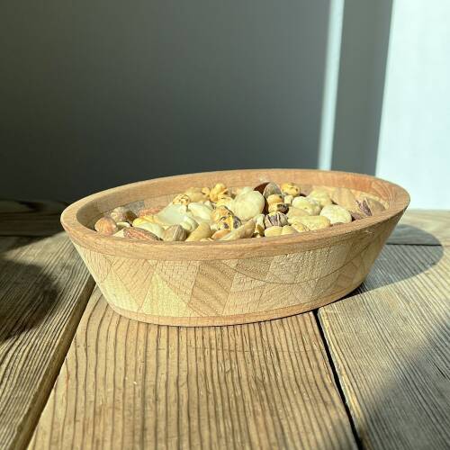 Shark Anatolia Ahşap Çerezlik Elips El Yapımı - 10