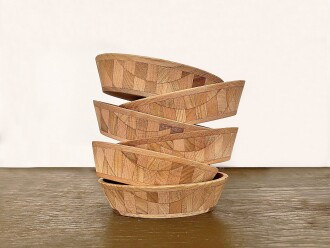 Shark Anatolia Ahşap Çerezlik Elips El Yapımı - 8