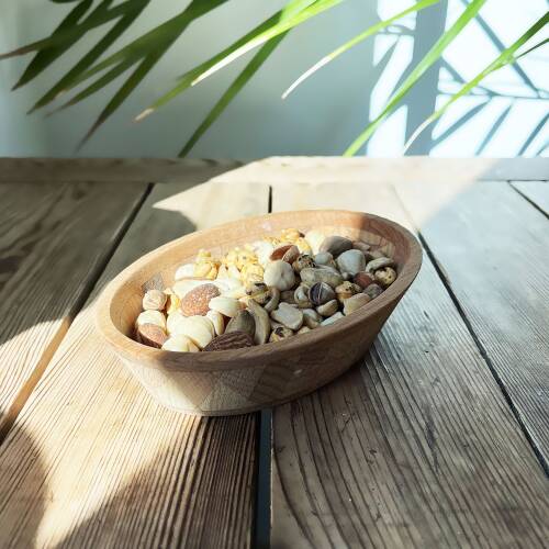 Shark Anatolia Ahşap Çerezlik Elips El Yapımı - 9