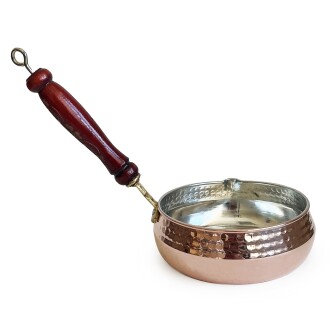 Shark Anatolia Ahşap Kulplu Bakır Salsa Sosluk No:1 - 7